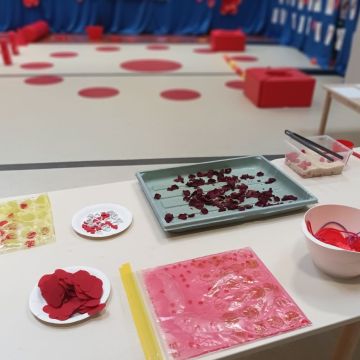 Zajęcia sensoryczno – motoryczne „Walentynki”