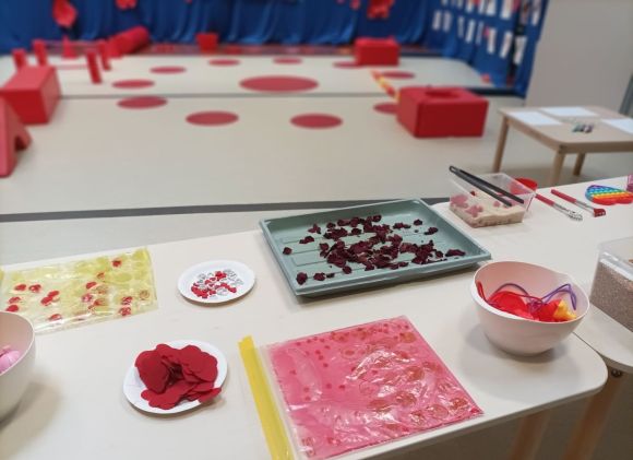 Zajęcia sensoryczno – motoryczne „Walentynki”
